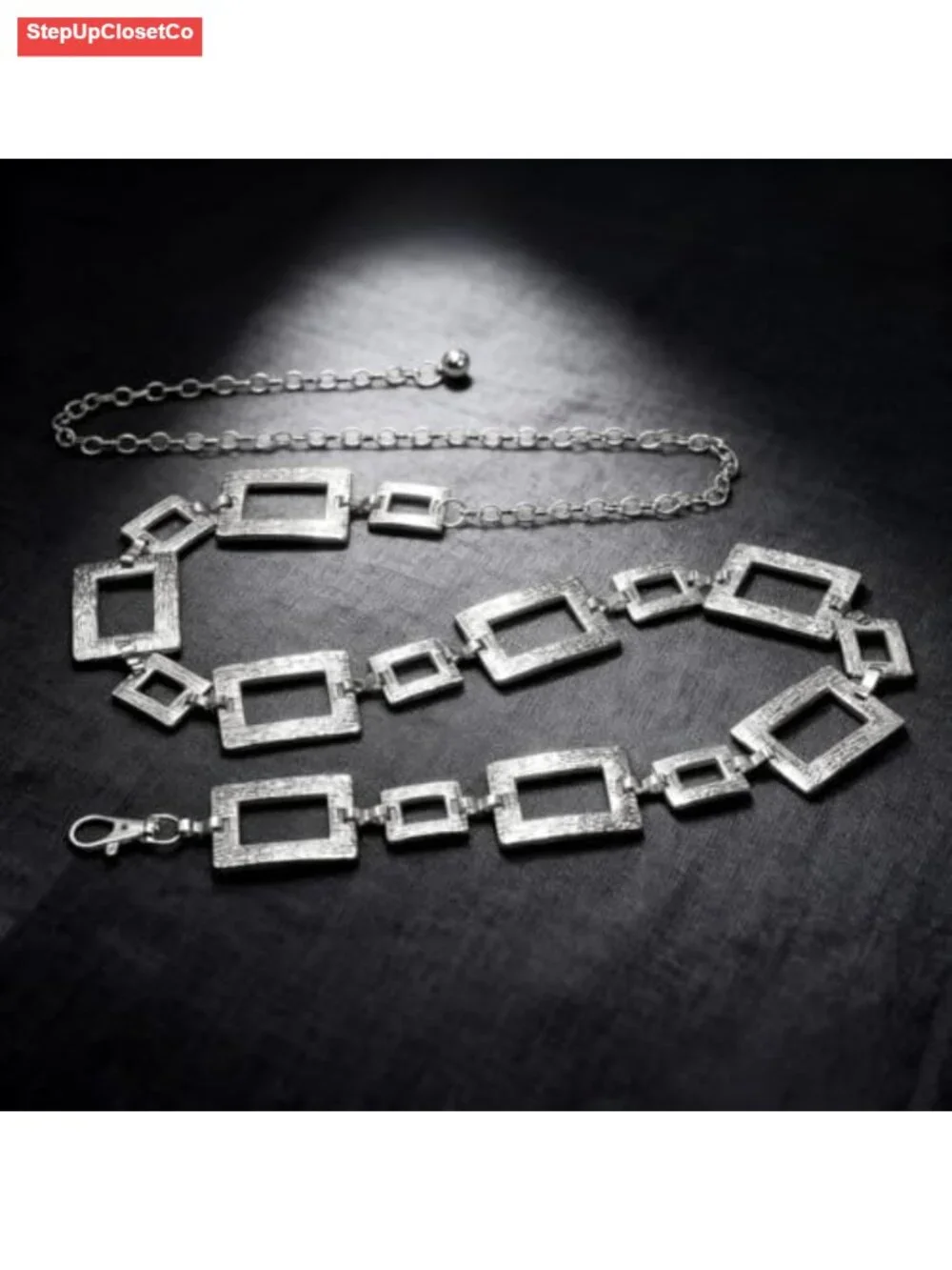 Silver Boho Chain Belt for Women Adjustable Waist Body Layering Jewelry